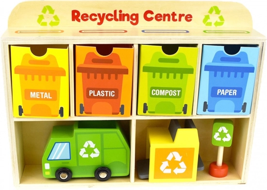 Tooky Toy Centrul Educațional de Reciclare din Lemn