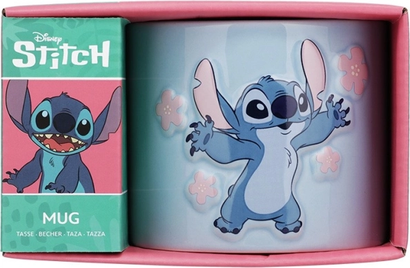Cana din ceramică Stitch embosată