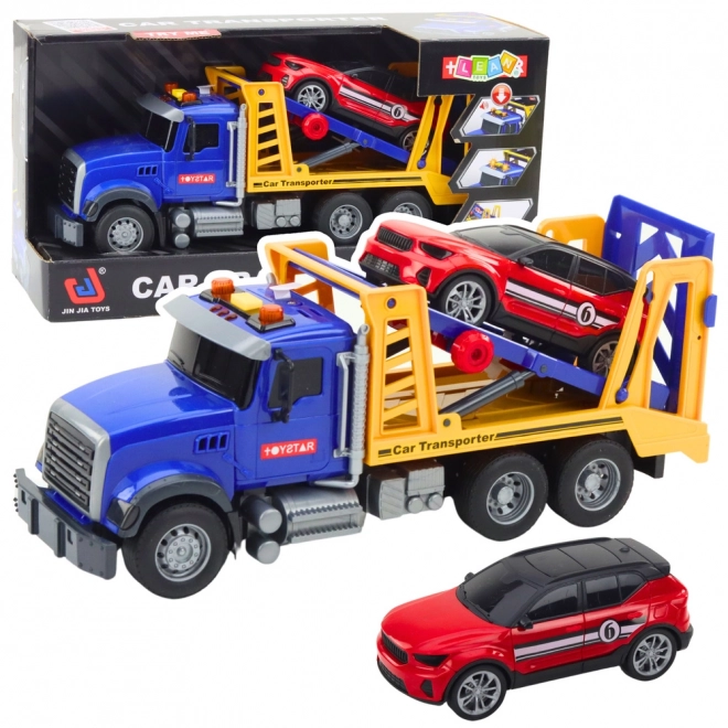 Set de camion cu remorcă, cu lumini și sunete