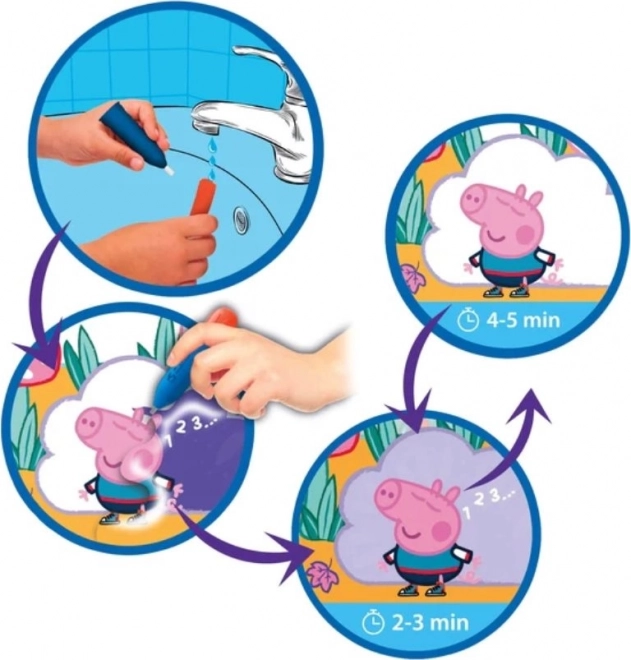 Puzzle cu pictură cu apă Water Magic Peppa Pig