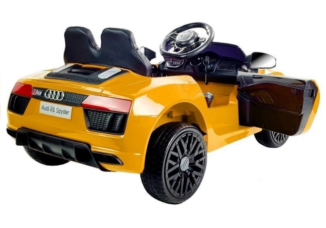 Mașină electrică Audi R8 Spyder Galben