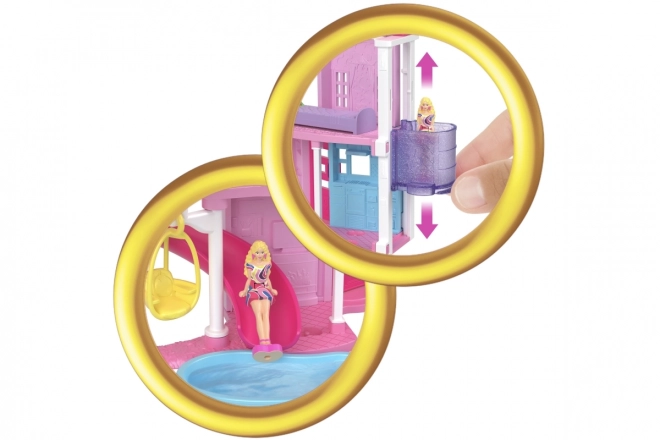 Mini casă BarbieLand cu păpușă Barbie
