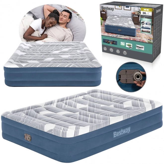 Saltea confortabilă Bestway 2s Queen 203x152x36cm cu pompă integrată 6712Y