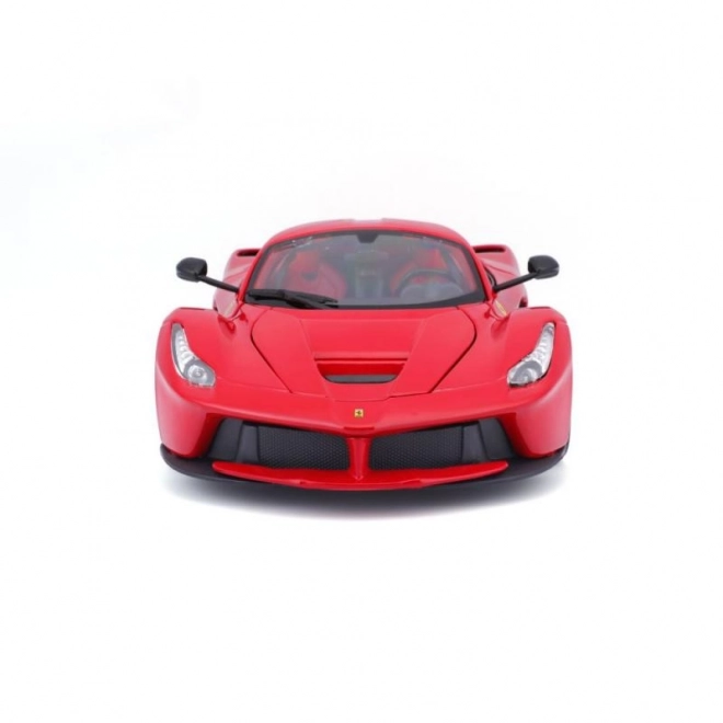 Mașinuță metalică Ferrari LaFerrari roșie Bburago la scară 1:18