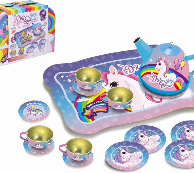 Set de ceai în valiză Unicorni