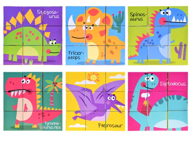 Puzzle educativ cu dinozauri