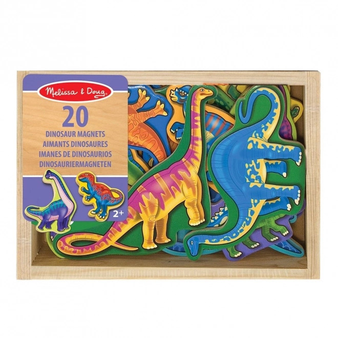 Magnet din dinozauri - set 20 bucăți