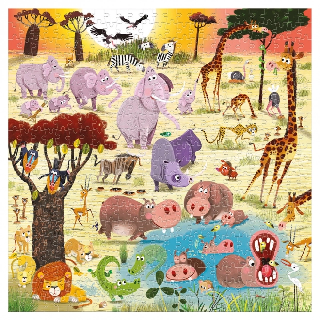 Puzzle de familie Savana 500 piese Magellan