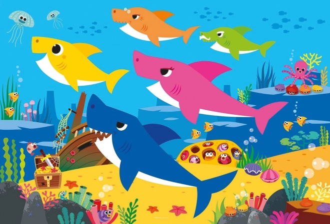 Puzzle ramă 30 de piese Baby Shark Clementoni