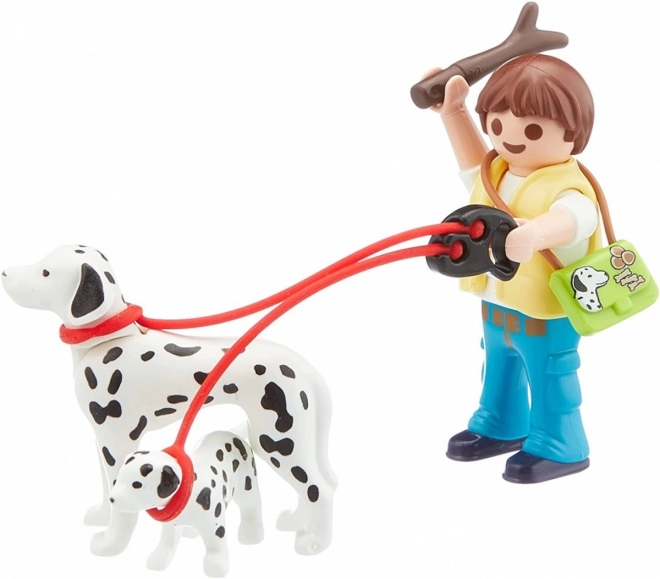 Săculeț orașului Playmobil Plimbare cu câinii