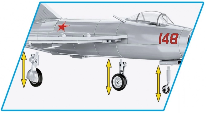 Model din construcții avion MiG-15 Fagot