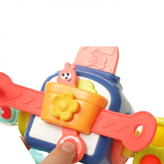 Pingwin WOOPIE educațional Montessori 6-in-1 cu bile senzoriale