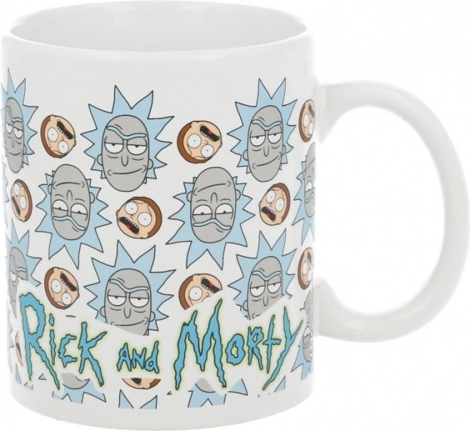 Cana ceramică Rick & Morty Fețe