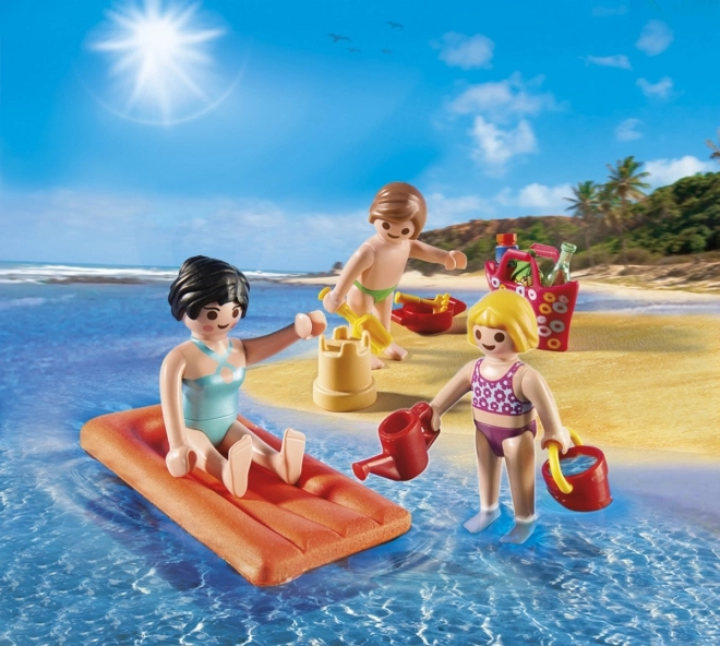 Figurină Vară Distractivă PLAYMOBIL Distracție pe plajă - Pușculiță