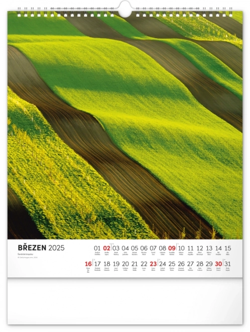 Calendar Perete Farmecele Toscanei Morave 2025