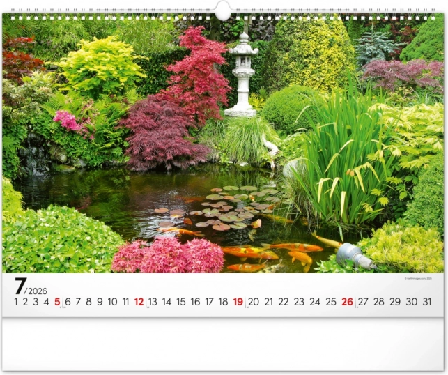 Calendar de perete Grădini 2026