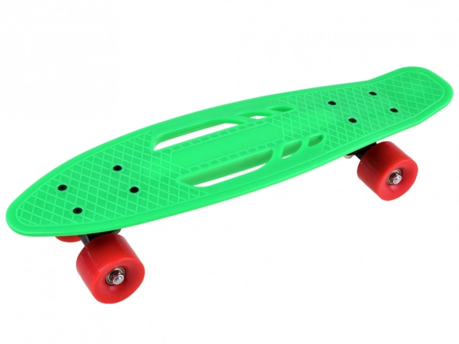 Deska skateboard ușoară pentru copii cu decupaje – verde