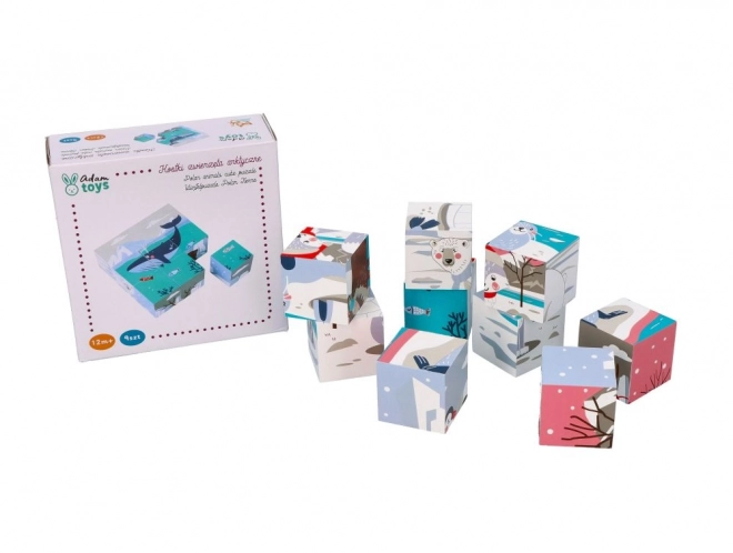 Cuburi Puzzle Animale Polare