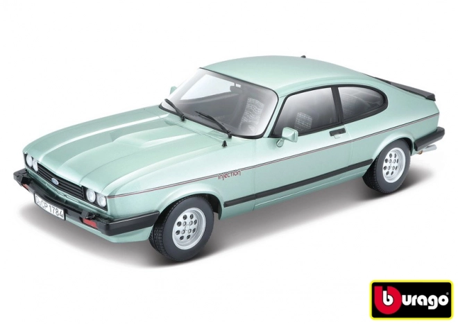 Mașina de colecție Bburago Ford Capri 1982 verde deschis