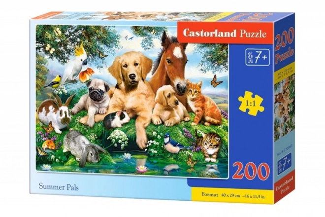 Puzzle 200 piese Summer Pals