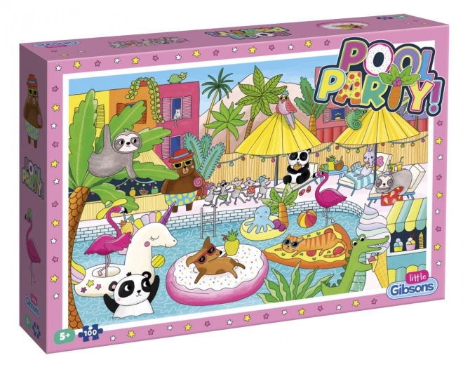 Puzzle petrecere la piscină 100 piese