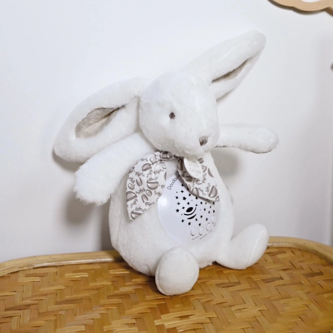 Cutiuță muzicală cu proiecție Iepuraș Alb
