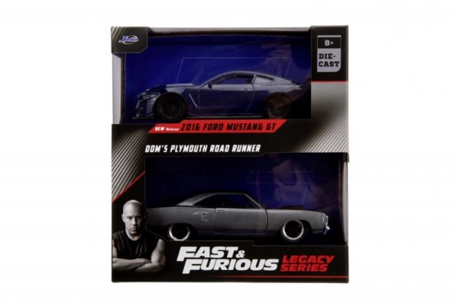 Twin Pack Fast & Furious Mustang GT350 și Plymouth Road Runner