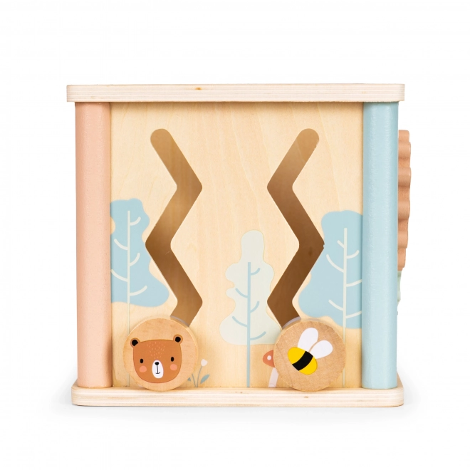 Jucărie educativă din lemn cub sorter Ecotoys