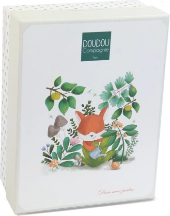 Doudou set cadou jucărie din pluș vulpe Rozmarin 27 cm
