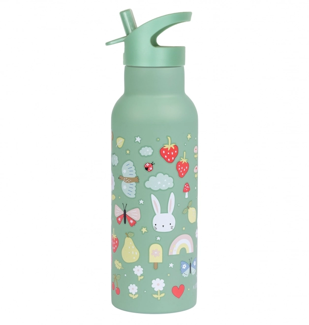 A Little Lovely Company Sticlă de băut din oțel inoxidabil 500 ml – Bucurie
