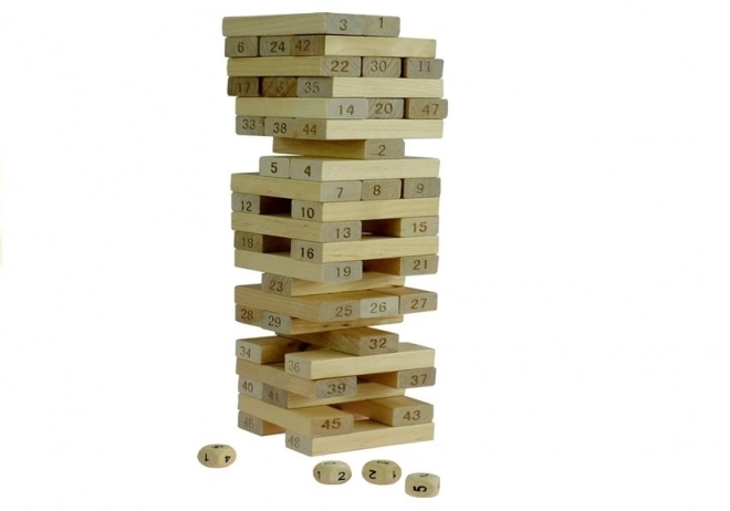 Joc de îndemânare Jenga din lemn