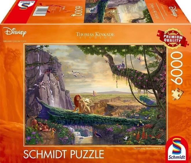 Puzzle Schmidt Regele Leu: Întoarcerea la Stânca Leului 6000 piese