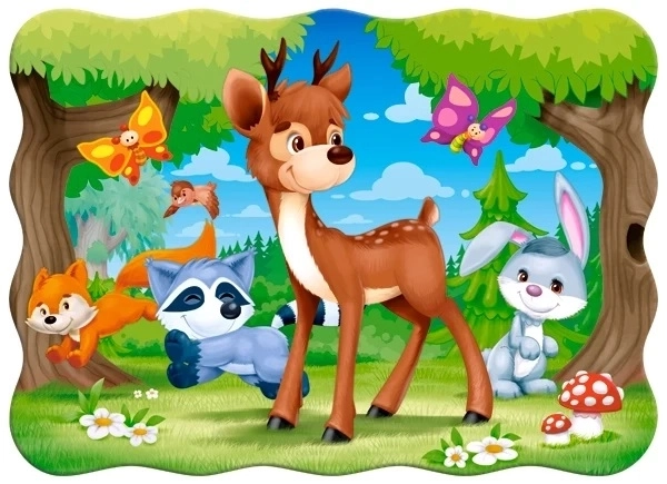 Puzzle animalele pădurii 30 piese