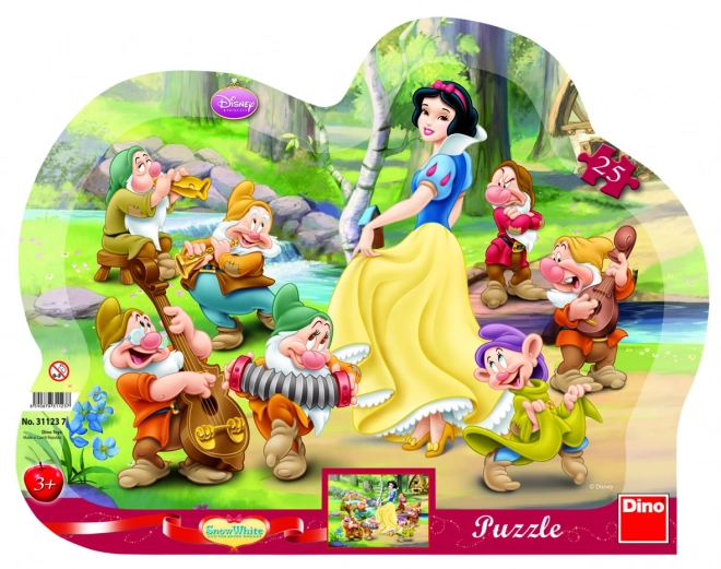 Puzzle de basm cu Albă ca Zăpada 25 piese