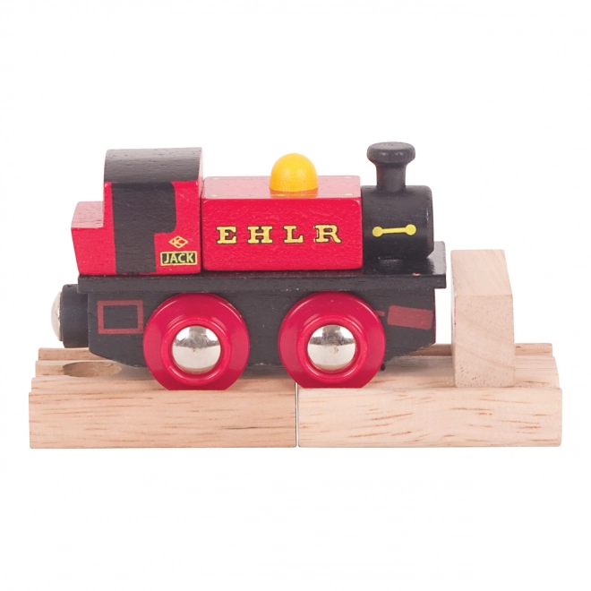 Replika de lemn locomotivă Jack de la Bigjigs Rail