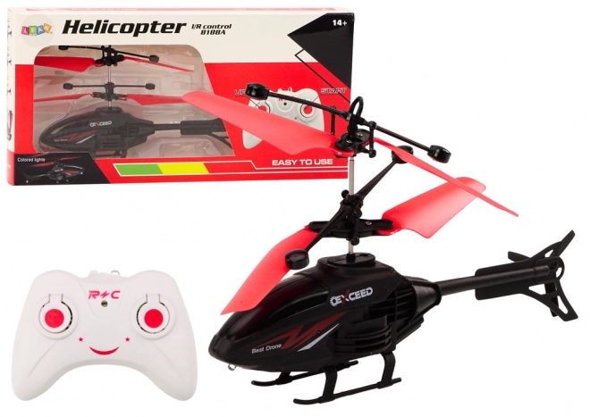 Elicopter controlat de la distanță RC Giroscop – Roșu