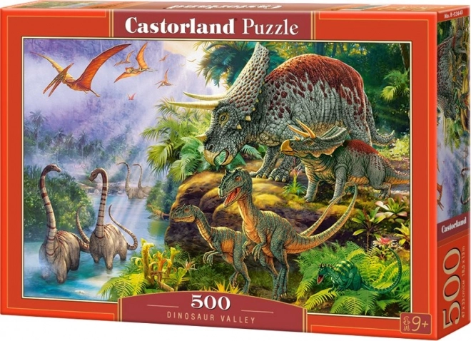 Puzzle Castorland valea dinozaurilor 500 piese