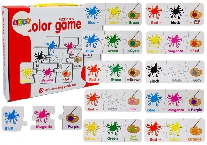 Puzzle educative culori engleza