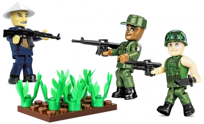 Set 3 figurine cu accesorii Războiul din Vietnam