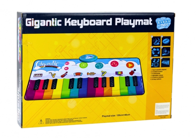 Mata de dans educațională Pian piano curcubeu