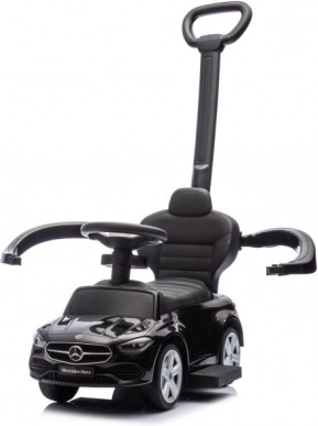 Vehicul de împins pentru copii cu mâner Mercedes 3v1 negru