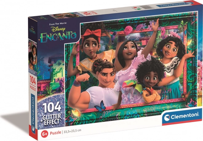 Puzzle sclipitor Encanto Disney 104 bucăți