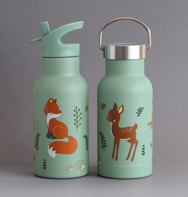 A Little Lovely Company Sticlă de băut din oțel inoxidabil 500 ml – Prieteni din pădure