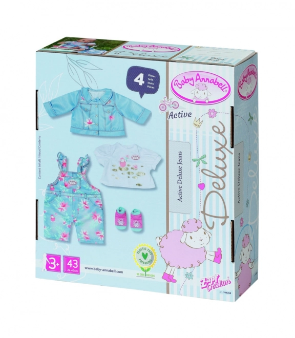 Ubrăcăminte din denim pentru Baby Annabell