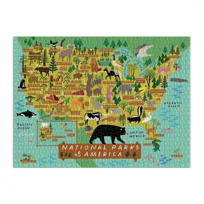 Puzzle Parcuri Naționale Americane de la Galison 1000 piese