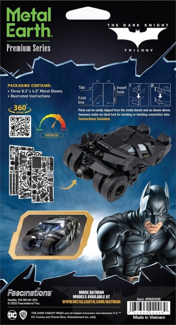 Puzzle 3D Metal Earth Premium Series: Batman Tumbler