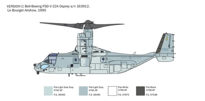 Model de avion din plastic V-22A Osprey 1/72