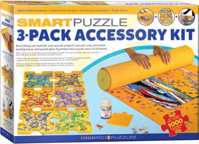 Set accesorii puzzle Eurographics 3 în 1