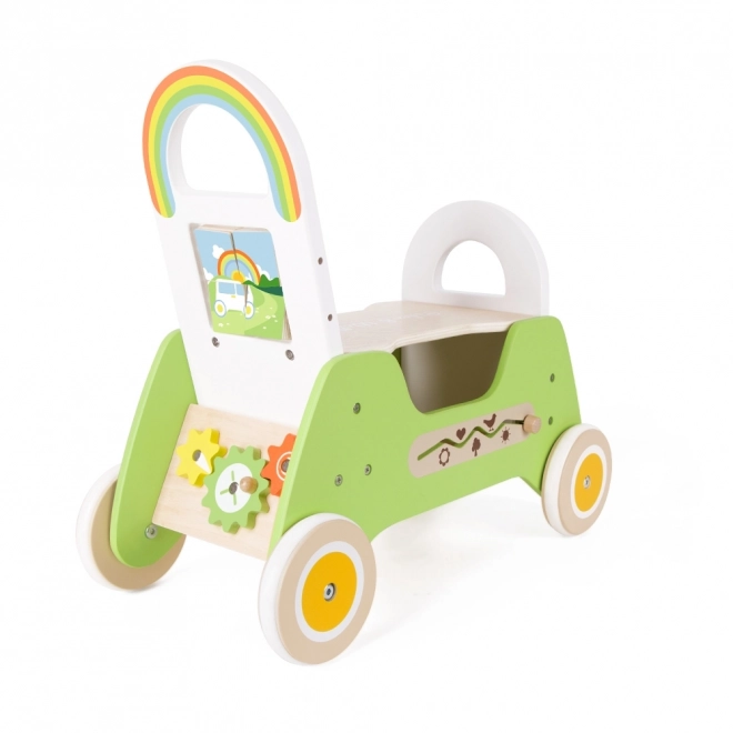 Jeep clasic din lemn Montessori 2-in-1