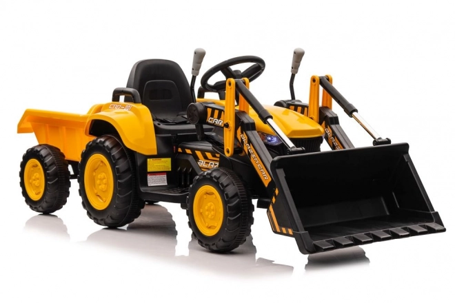 Tractor electric cu lingură galben